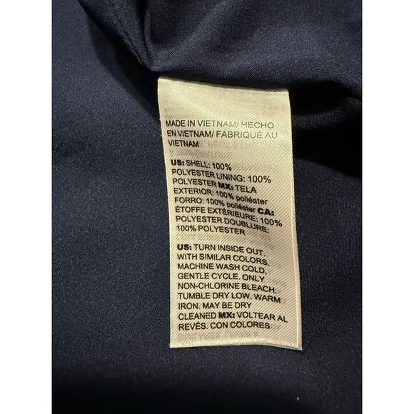 Chicos Faille Topper Jacket Zippered Lined Womens Size 2 US Large Blue 570342889 - Picture 10 of 12